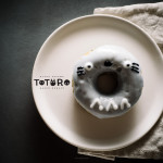 totoro black sesame baked donuts recipe - www.iamafoodblog.com