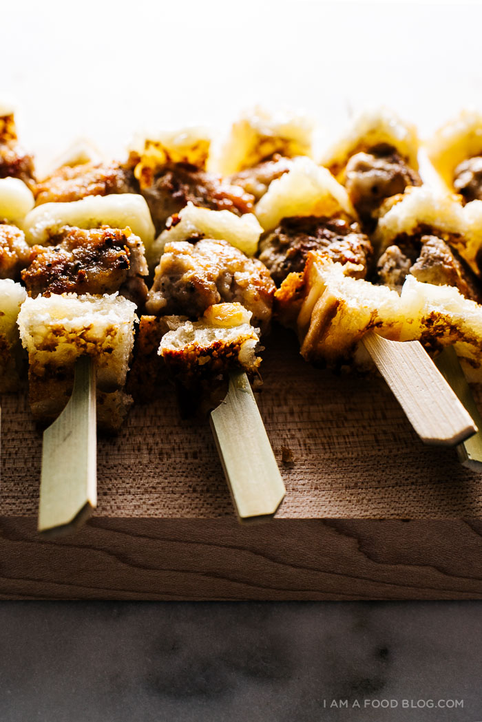 chicken & grilled cheese skewers - www.iamafoodblog.com