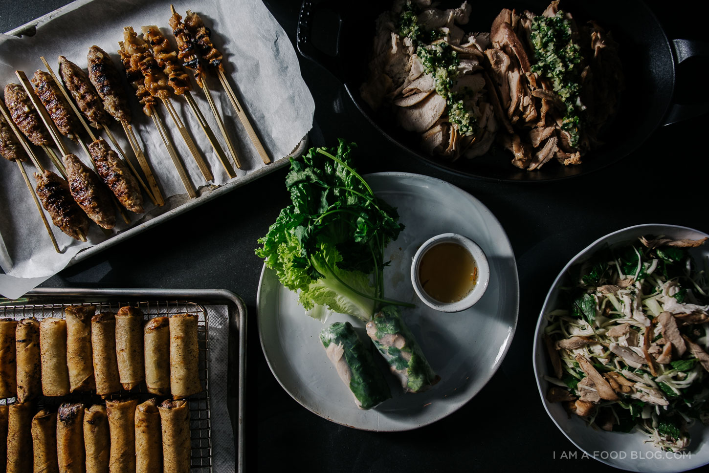 a vietnamese thanksgiving feast with turkey five ways - www.iamafoodblog.com