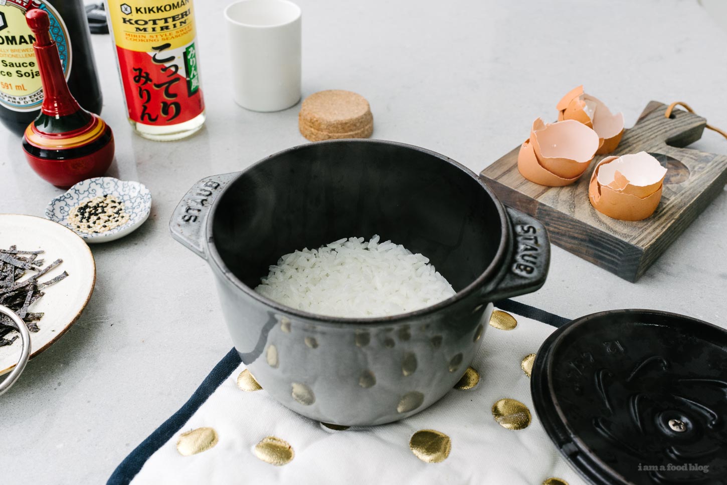 Soft Scrambled Japanese Tamago Rice Bowl Recipe | www.iamafoodblog.com