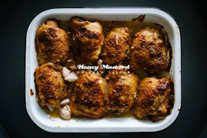 honey mustard chicken thighs - www.iamafoodblog.com