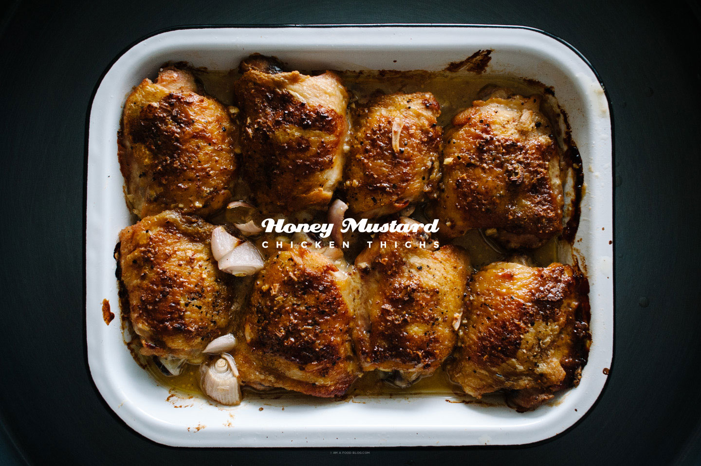 Honey Mustard Chicken Thigh Recipe | www.iamafoodblog.com
