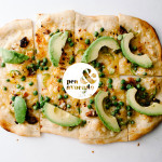 pea and avocado pizza recipe - www.iamafoodblog.com