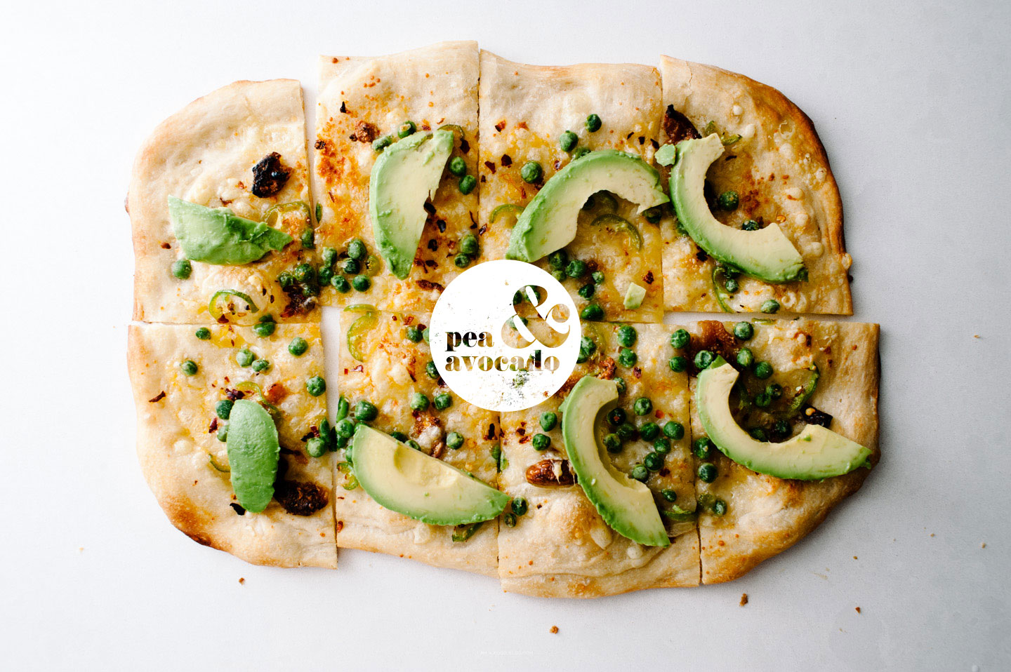 pea and avocado pizza recipe - www.iamafoodblog.com