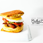 bacon and egg grilled cheese breakfast sandwich recipe - www.iamafoodblog.com