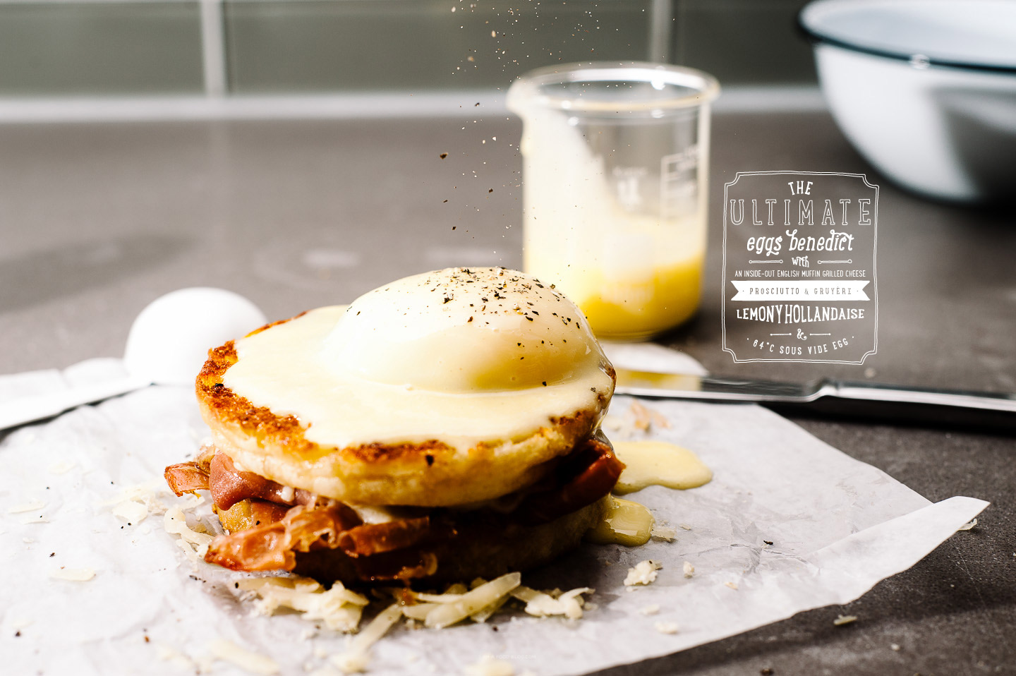 grilled cheese eggs benny recipe - www.iamafoodblog.com