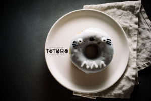 totoro black sesame baked donuts recipe - www.iamafoodblog.com