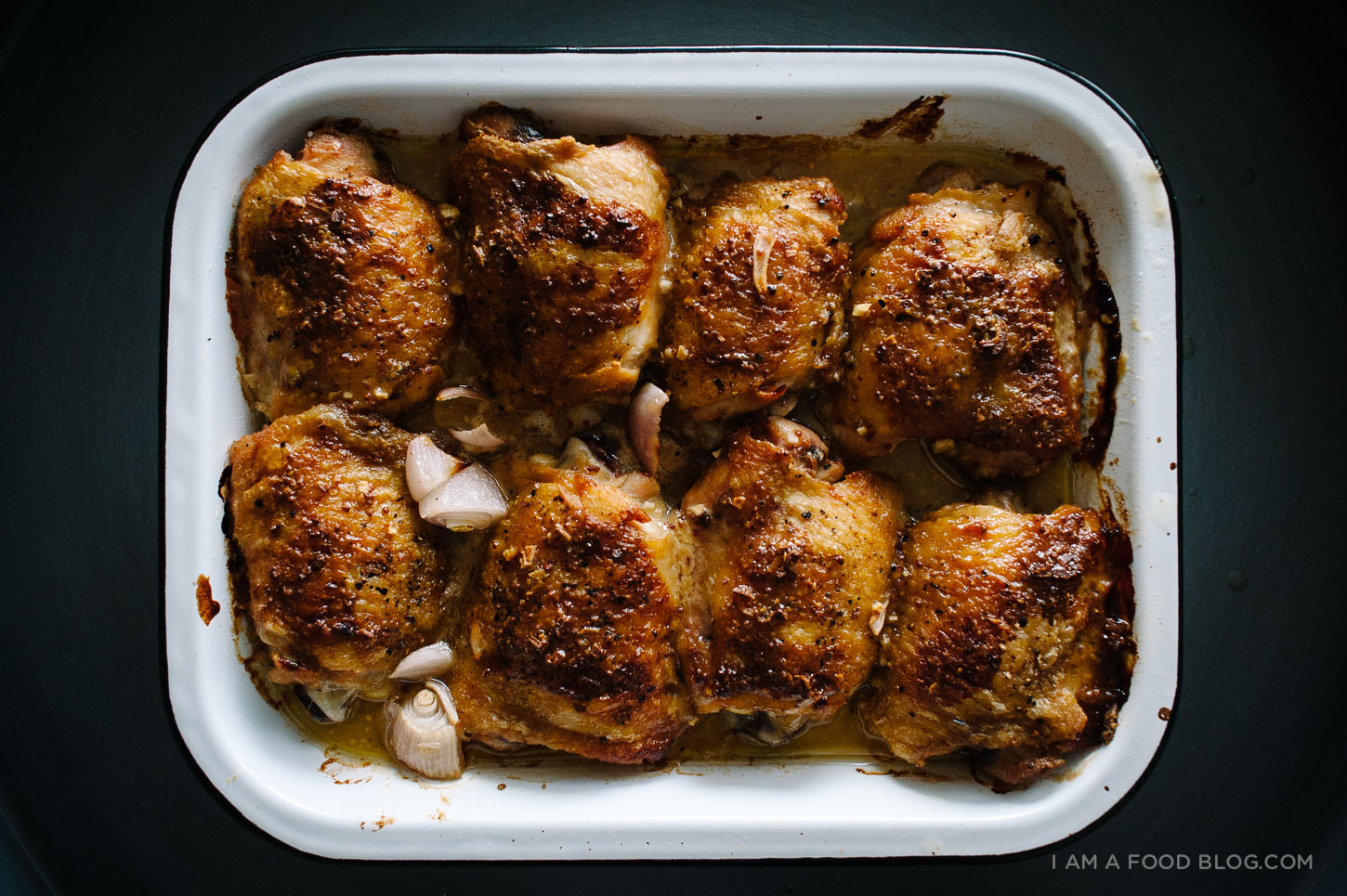 honey mustard chicken thighs recipe - www.iamafoodblog.com