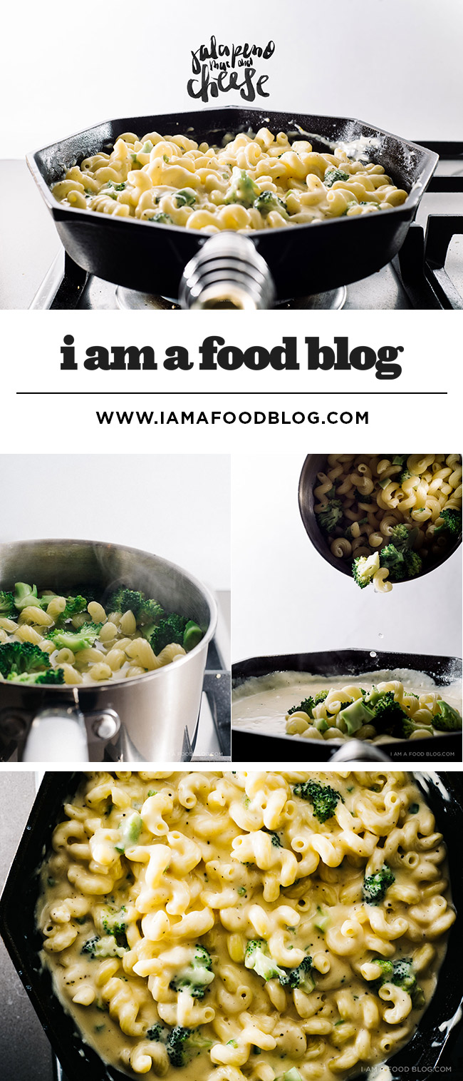 jalapeno broccoli mac and cheese recipe - www.iamafoodblog.com