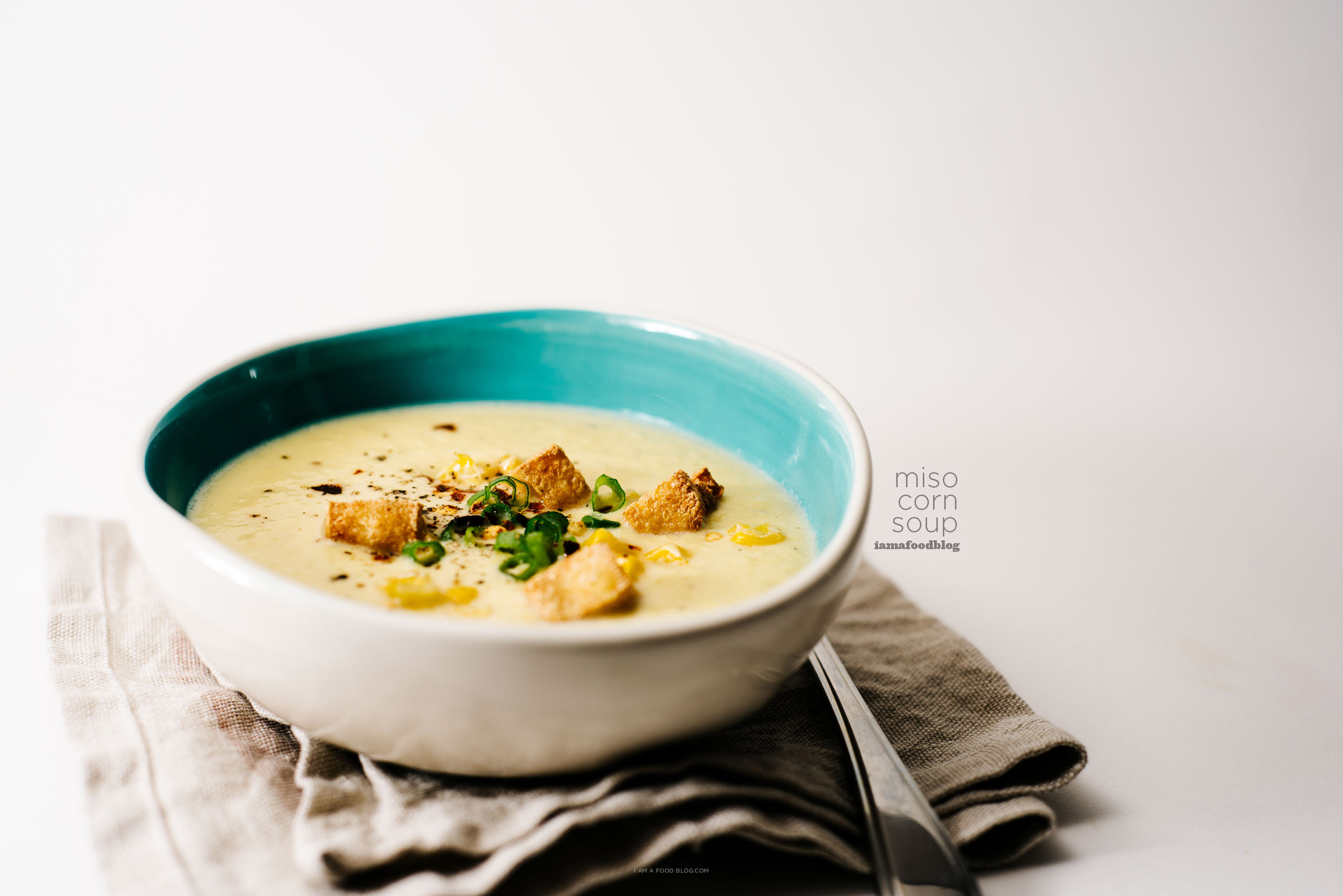 miso corn soup recipe - www.iamafoodblog.com