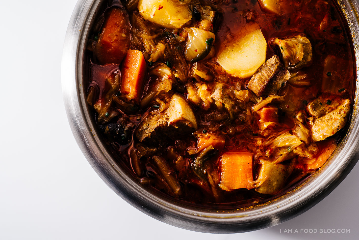pork belly kimchi stew recipe - www.iamafoodblog.com
