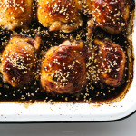 easy oven baked sesame chicken recipe - www.iamafoodblog.com
