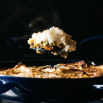 shepherd's pie with roasted garlic cream cheese mashed potatoes Recipe - www.iamafoodblog.com