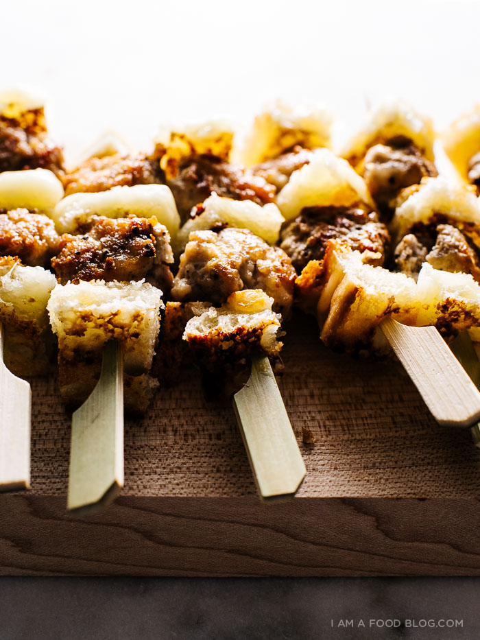 chicken & grilled cheese skewers - www.iamafoodblog.com