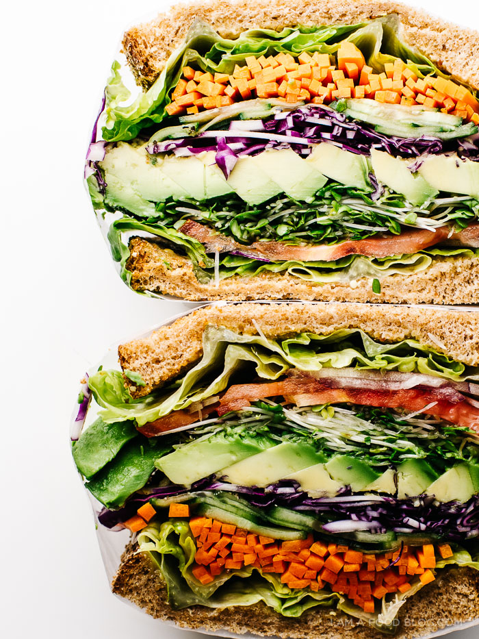 the ultimate veggie sandwich recipe - www.iamafoodblog.com