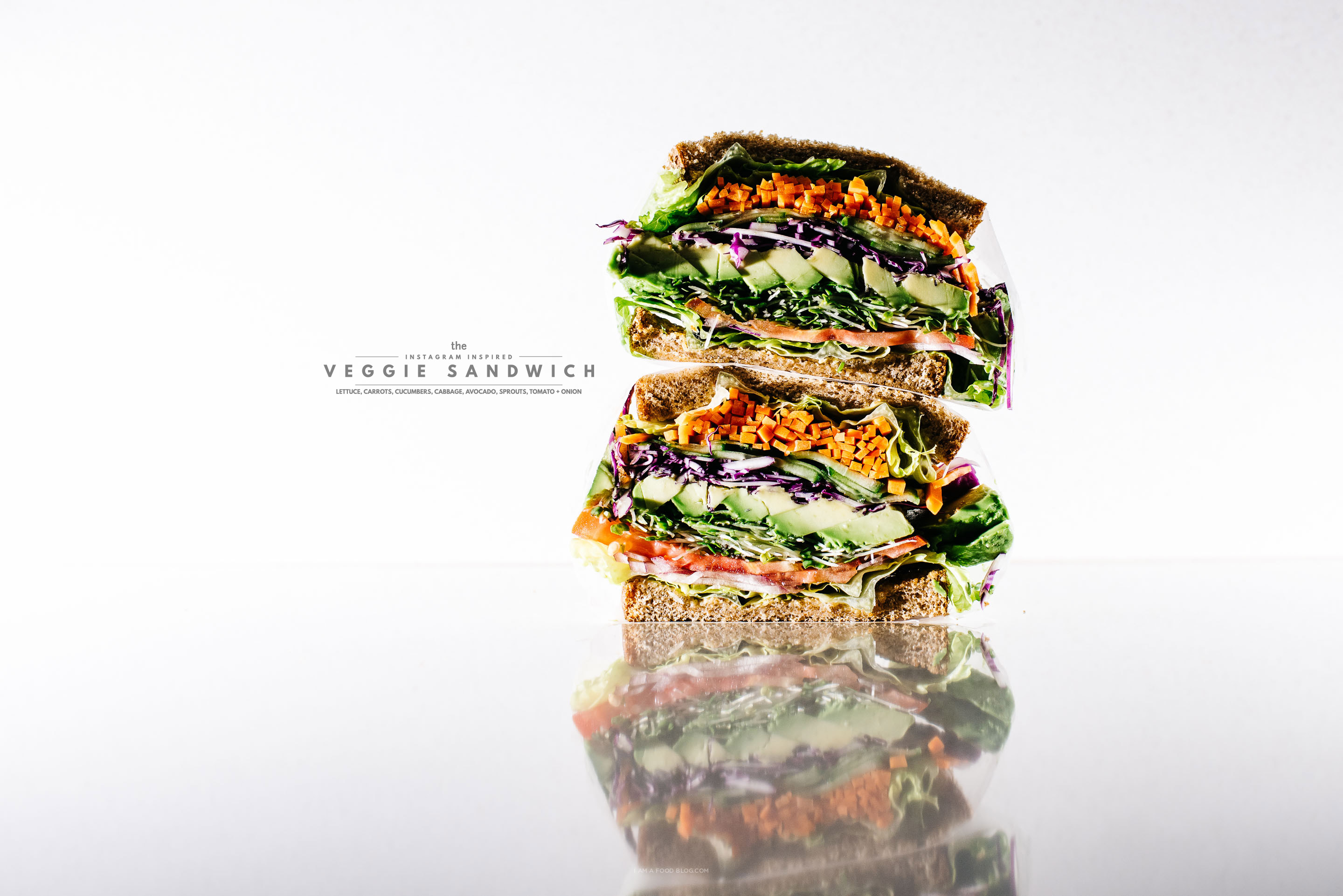 the ultimate veggie sandwich recipe - www.iamafoodblog.com