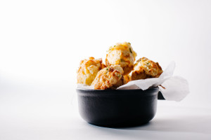 sweet and savory cheddar cheese muffins - www.iamafoodblog.com
