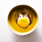 easy kabocha soup with totoro egg in a hole recipe - www.iamafoodblog.com