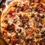 the ultimate meat lovers pizza - www.iamafoodblog.com