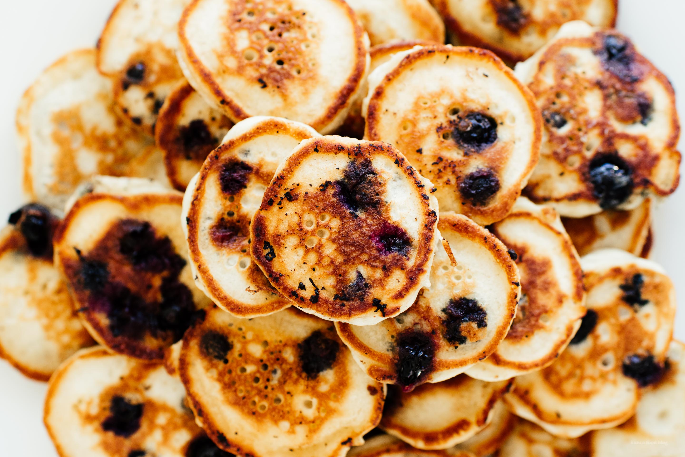 Easy Blueberry Pancake Recipe - www.iamafoodblog.com