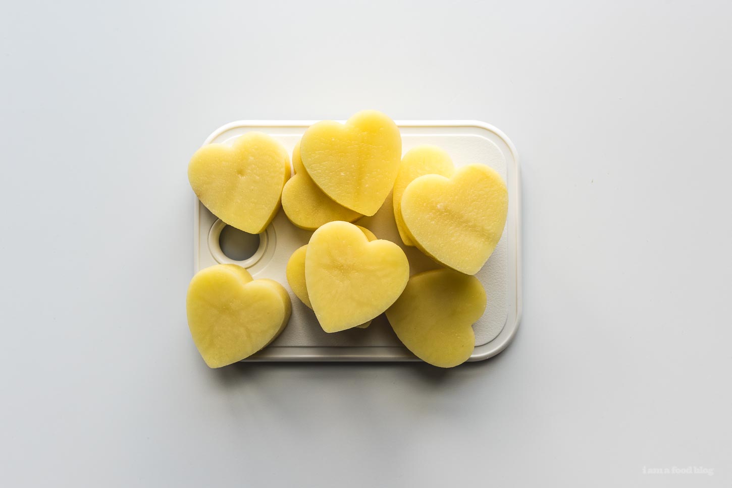 How to Make Heart Shaped Roasted Potatoes | www.iamafoodblog.com
