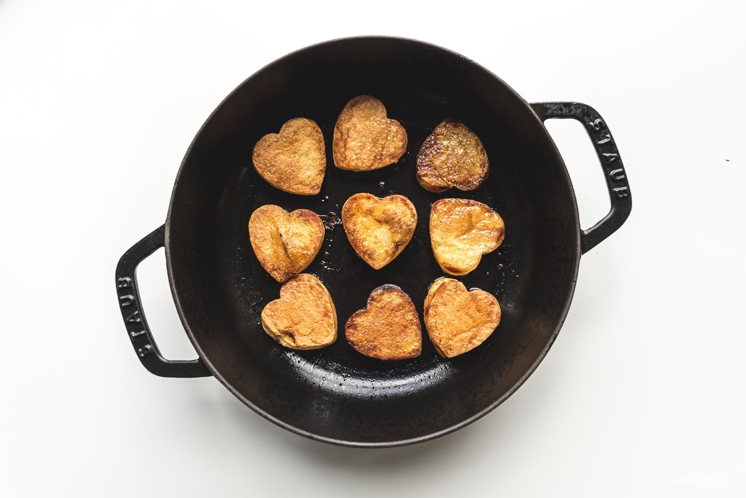 How to Make Heart Shaped Roasted Potatoes | www.iamafoodblog.com
