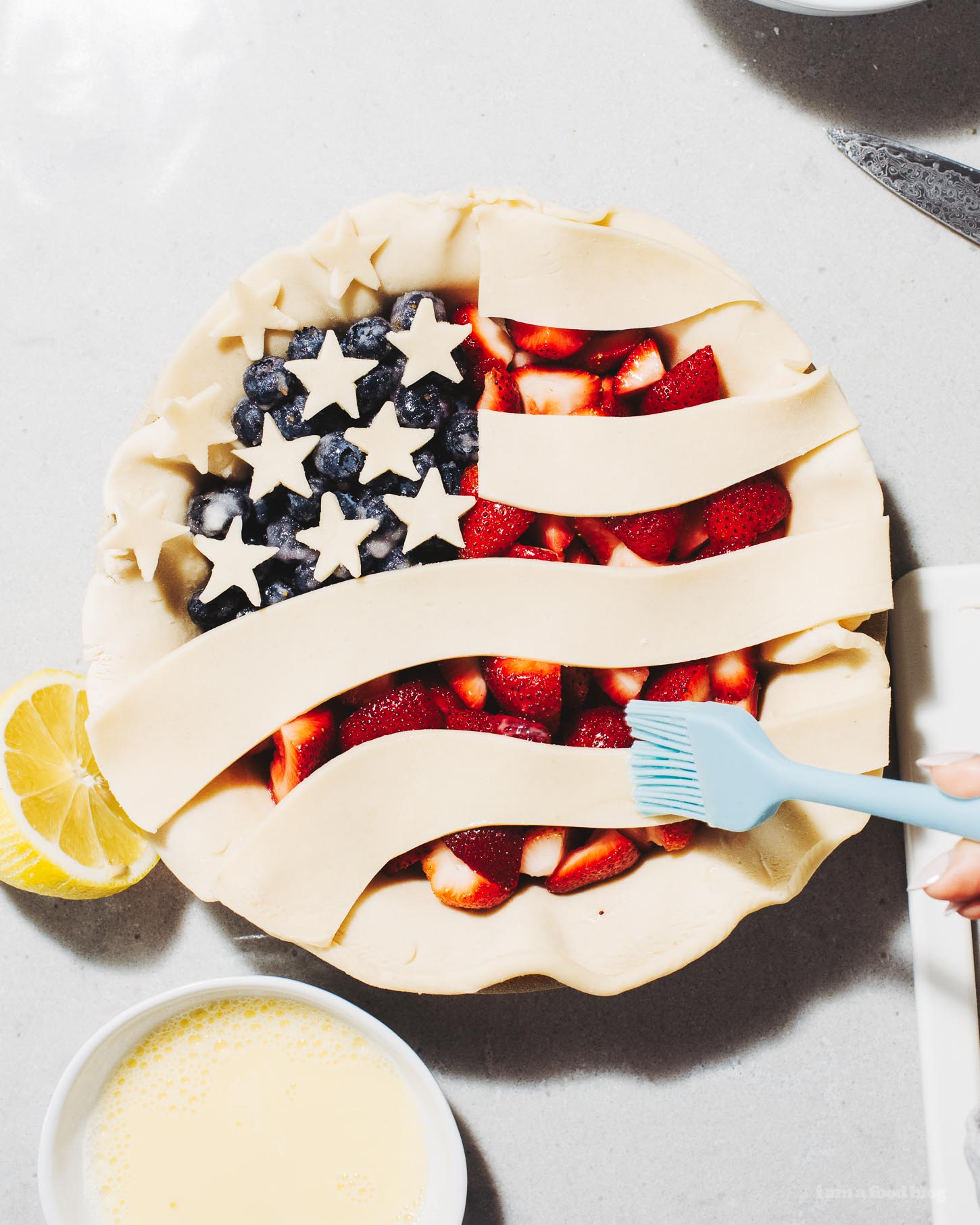 American Flag Pie Recipe | www.iamafoodblog.com