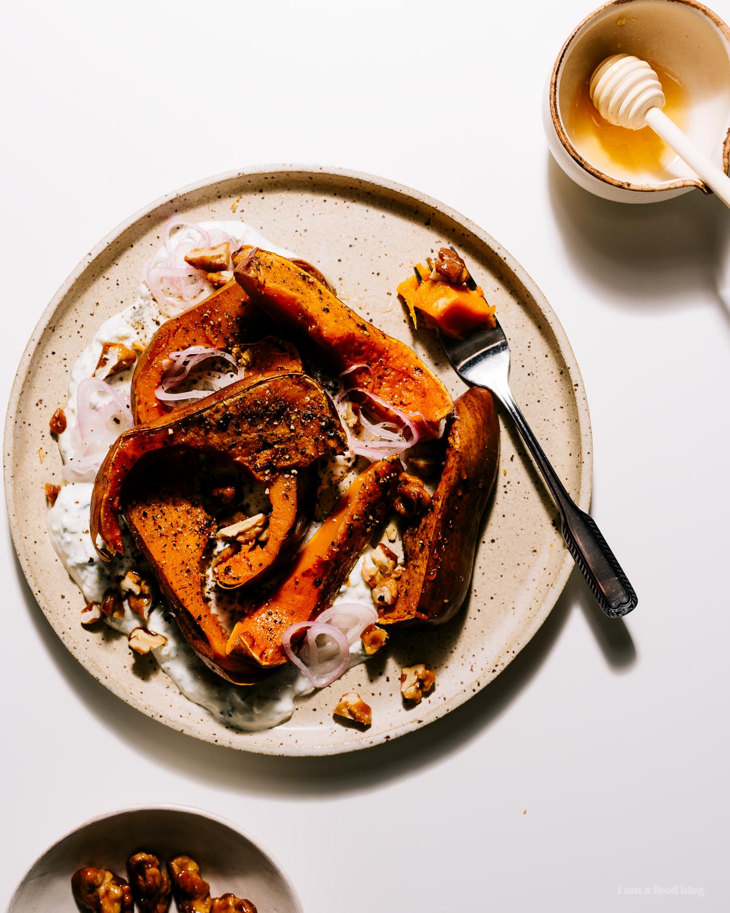honeynut squash with honeyed walnuts | i am a food blog