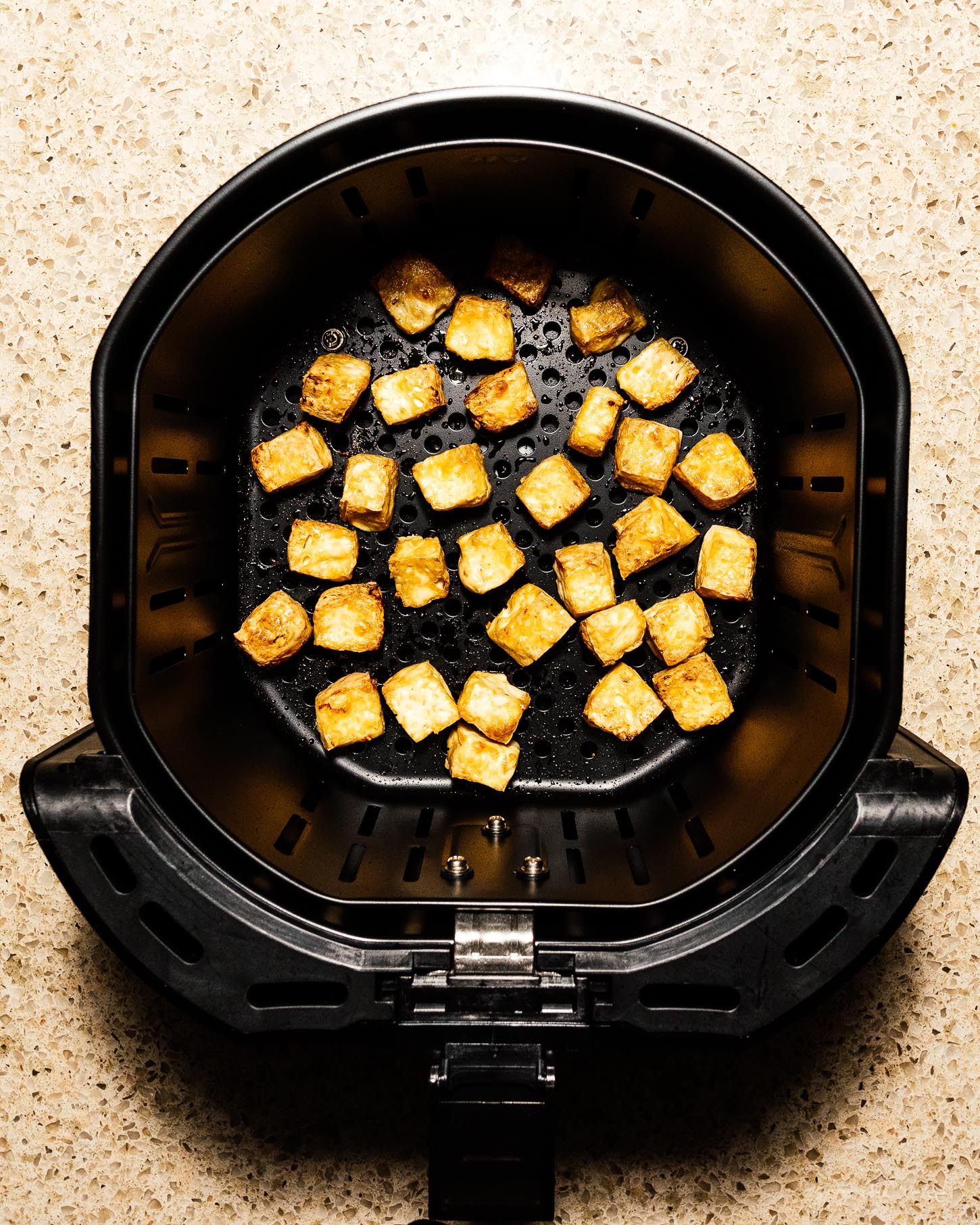 How to Make Crispy Air Fryer Tofu for Stir-Fries, Salads and Bowls | www.iamafoodblog.com