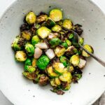 air fryer brussels sprouts | www.iamafoodblog.com