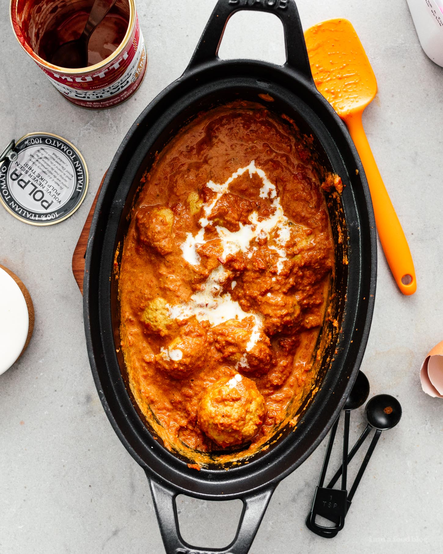 Creamy Comforting 30 Minute Butter Chicken Meatballs | www.iamafoodblog.com