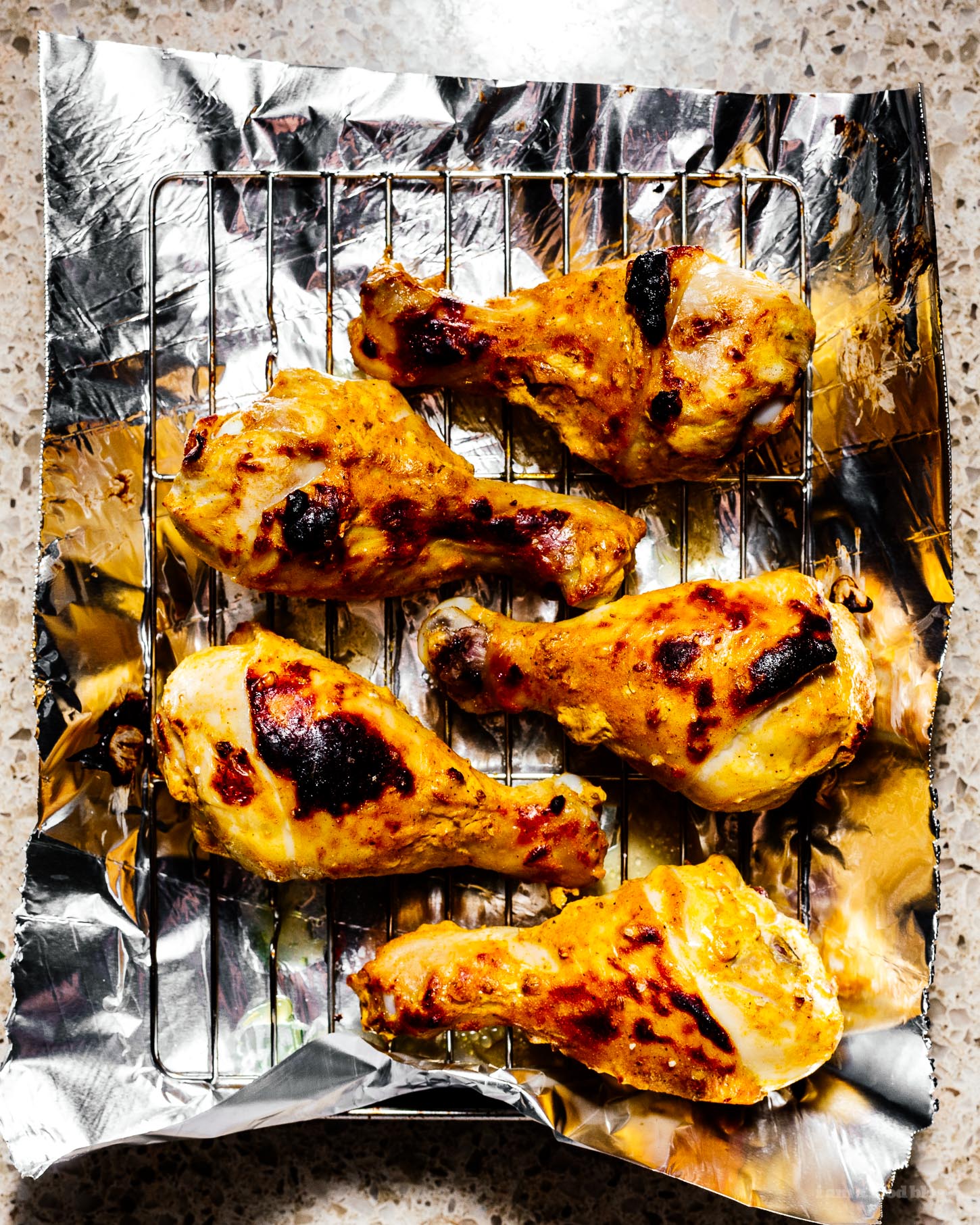 The Easiest 8 Ingredient Oven Broiled Tandoori Chicken Recipe | www.iamafoodblog.com