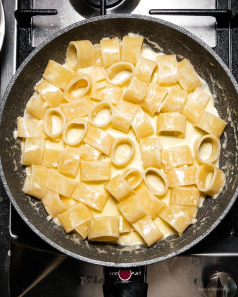 Pan-Roasted Honeynut Squash with Creamy Garlicky Pasta