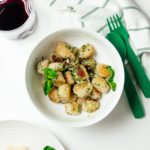 Pesto cauliflower gnocchi: low carb, healthy, and so so delicious #pesto #cauliflowergnocchi #traderjoesrecipes #recipes #tjs