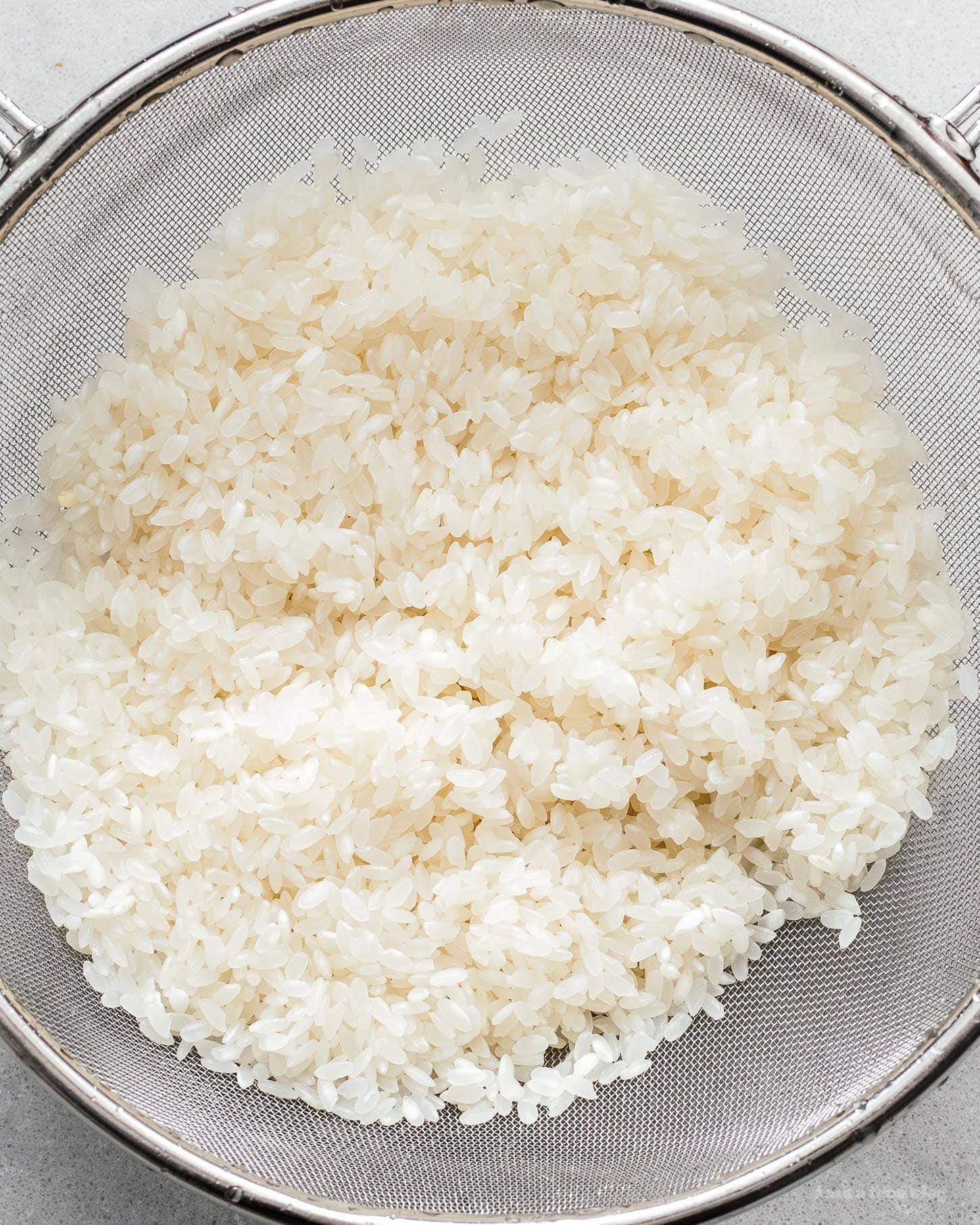 rinsing rice | www.iamafoodblog.com