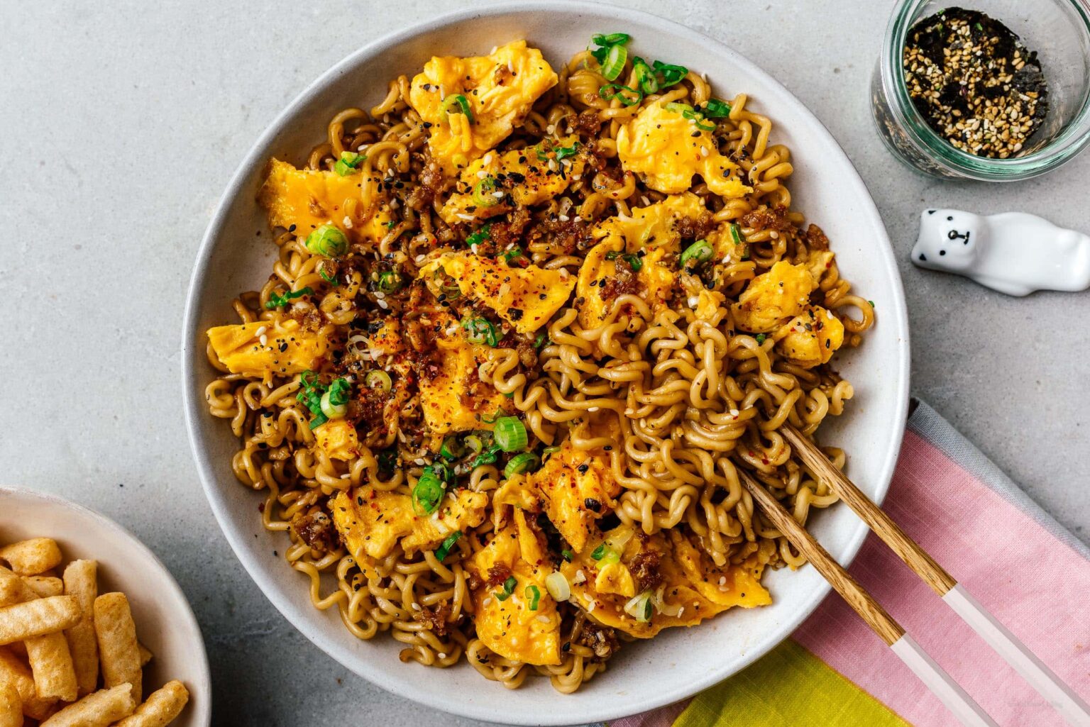 Tiktok Ramen Instant Noodles W Egg Butter And Garlic I Am A Food Blog