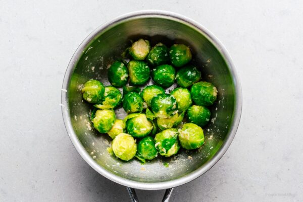 brussel sprouts tossed with parm | www.iamafoodblog.com