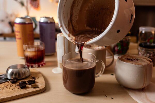 pouring tini's hot chocolate recipe | www.iamafoodblog.com